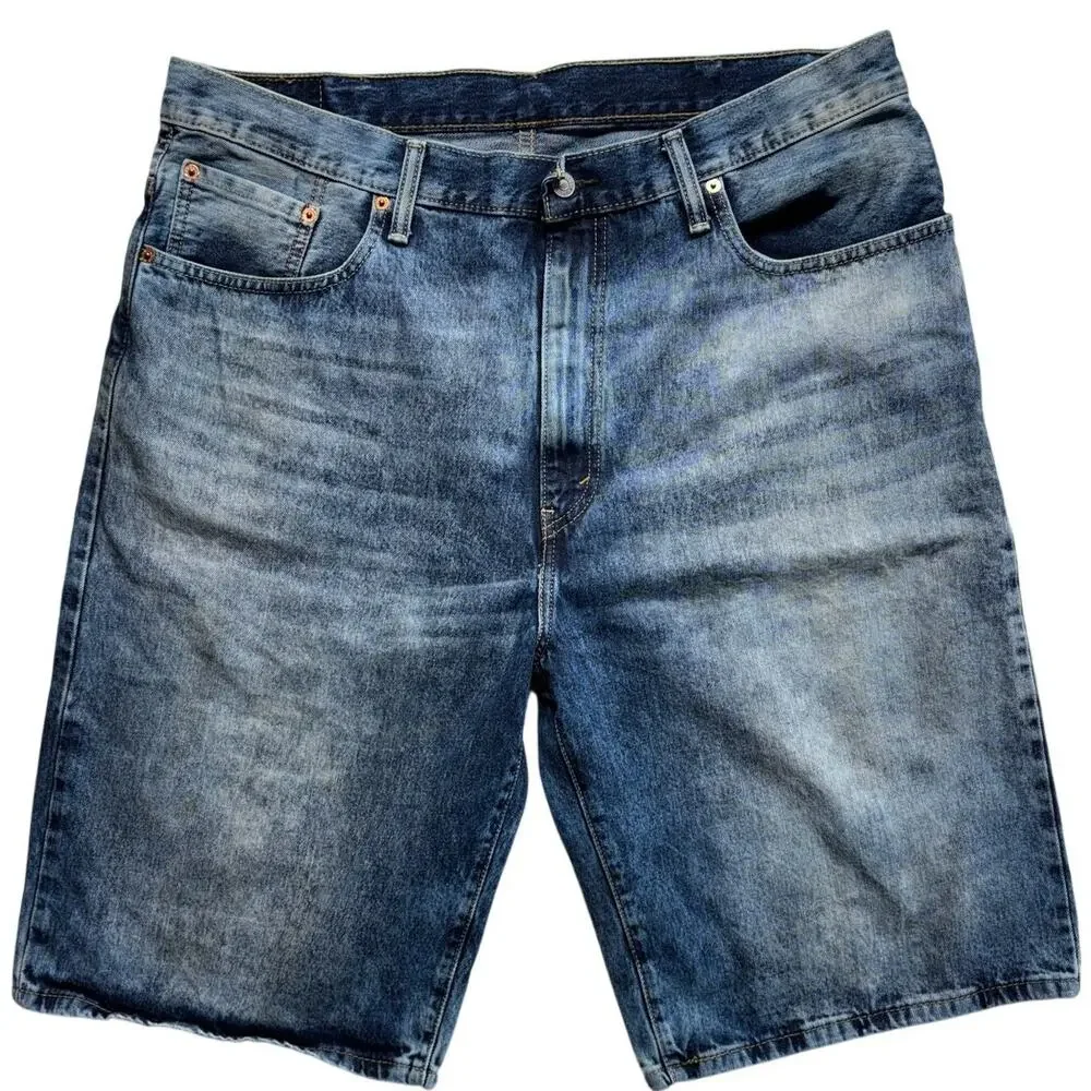 Levi's 569 Shorts Men 38 Denim Loose Straight Baggy Jorts Bermuda Outdoor Casual